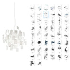Carnet Suspension en Papier et Métal – suspension blanche et planche de cartes à taches d'encre