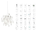 Carnet Suspension en Papier et Métal – suspension blanche et planche de cartes à schémas