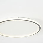 Halo Plafonnier LED Anneau – profil fin du plafonnier blanc et de son bord noir