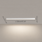 Rayon Plafonnier LED Linéaire – schéma coté du plafonnier blanc