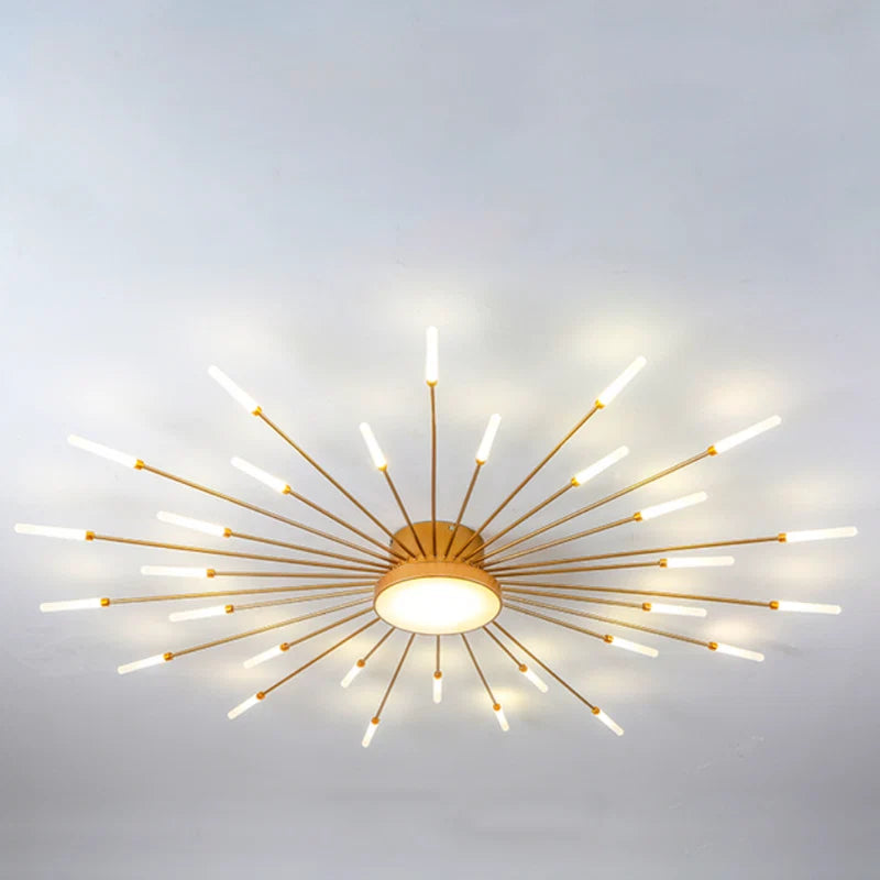 Éclat Plafonnier LED Étoilé – doré, 30 têtes