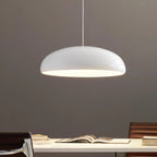 Laquen Suspension Dôme Laqué Moderne – dôme blanc sur fond gris