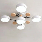 Orbes Plafonnier LED en Métal – Blanc, 5 lumières