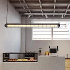 Tubia Suspension Tube en Verre Style Industriel – tube dans une cuisine ouverte près d'une fenêtre