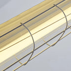 Tubia Suspension Tube en Verre Style Industriel – gros plan du tube en verre et de sa cage métallique