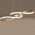 Fluva Suspension Ruban LED Minimaliste – Or, 75 cm