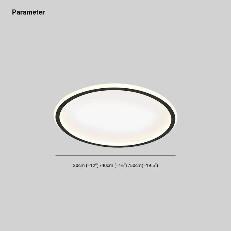 Halo Plafonnier LED Anneau – schéma coté de l'anneau LED