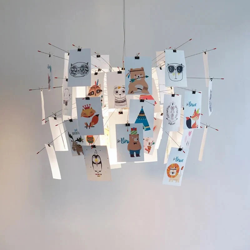 Carnet Suspension en Papier et Métal – gros plan des cartes illustrées en couleurs