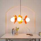 Floria Lustre Pétales et Globes, Style Bauhaus – lustre devant une niche arrondie