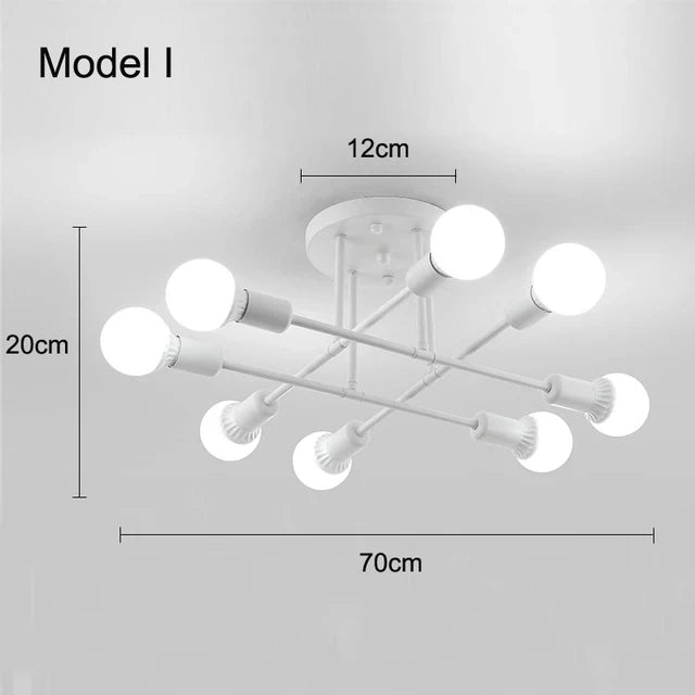 Astra Plafonnier à Bras – Blanc, Modèle I