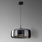 Ambrine Suspension en Verre Fumé ou Ambré, 1 Tête – Fumé