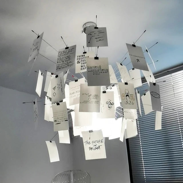 Carnet Suspension en Papier et Métal – Notes manuscrites