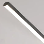 Ligne Suspension LED Linéaire en Aluminium – détail de la barre LED en aluminium noir