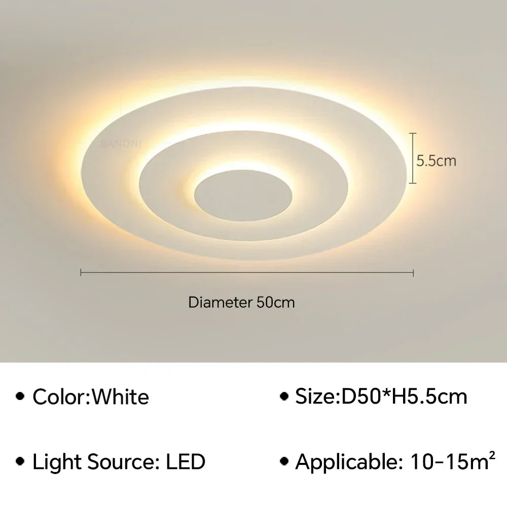 Atoll Plafonnier LED Rond Étagé – 50 cm