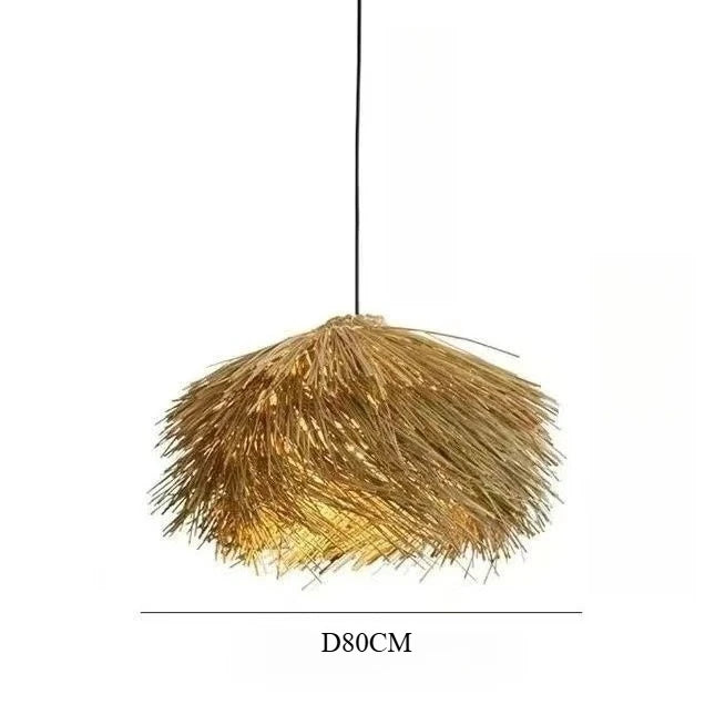 Herbela Suspension Nid en Herbe Tressée ou Rotin – Herbe, 80 cm