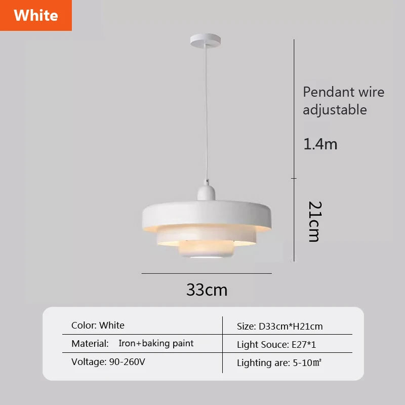 Tiara Suspension Étagée en Métal – Blanc