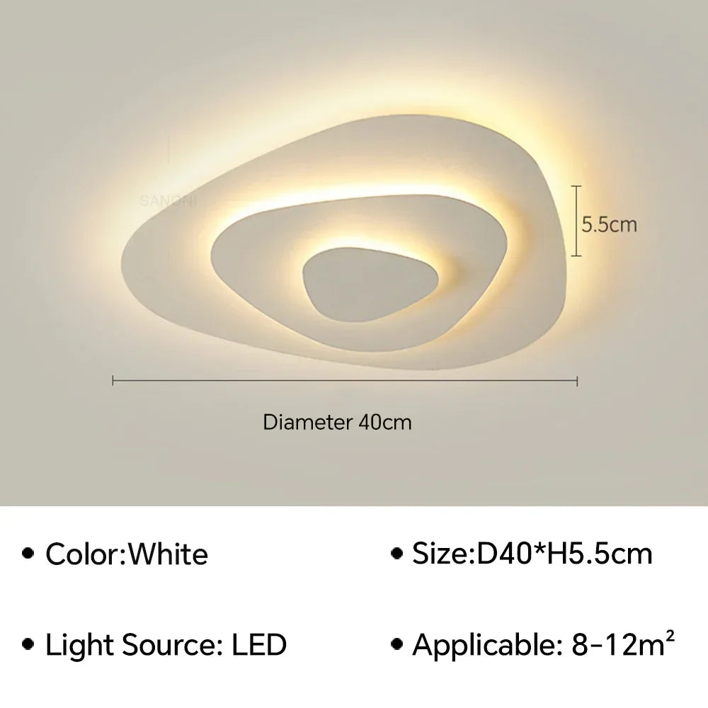 Dune Plafonnier LED Triangulaire – 40 cm