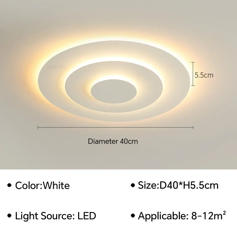 Atoll Plafonnier LED Rond Étagé – 40 cm