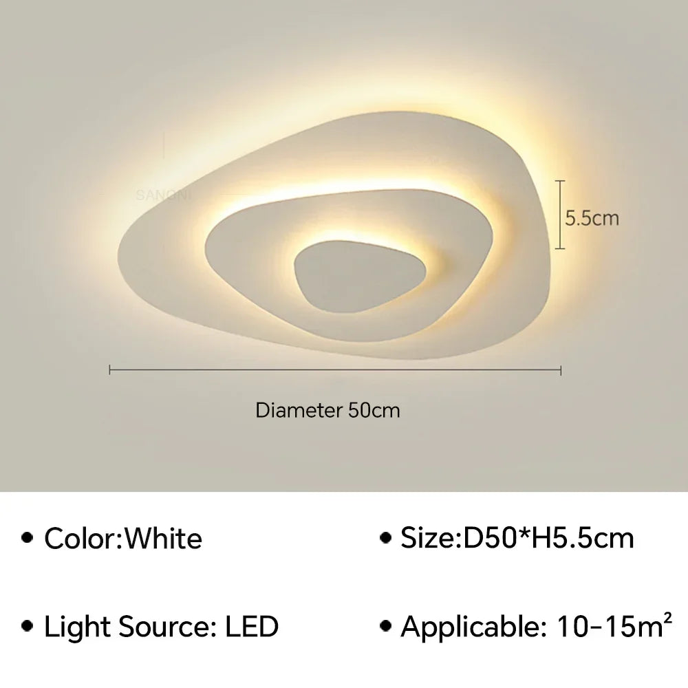 Dune Plafonnier LED Triangulaire – 50 cm