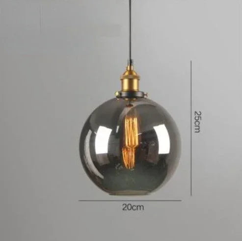 Platine de Plafond 3 Sorties, Ronde ou Linéaire – globe en verre fumé sur fond gris