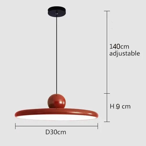 Papillon Suspension LED en Métal, Beige, Vert ou Rouge – Rouge, 30 cm
