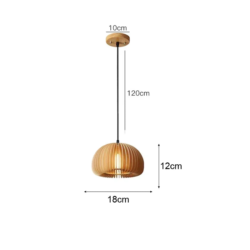 Corvia Suspension Côtelée en Bambou Tressé – 18 cm