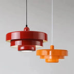 Tiara Suspension Étagée en Métal – suspension rouge et suspension orange