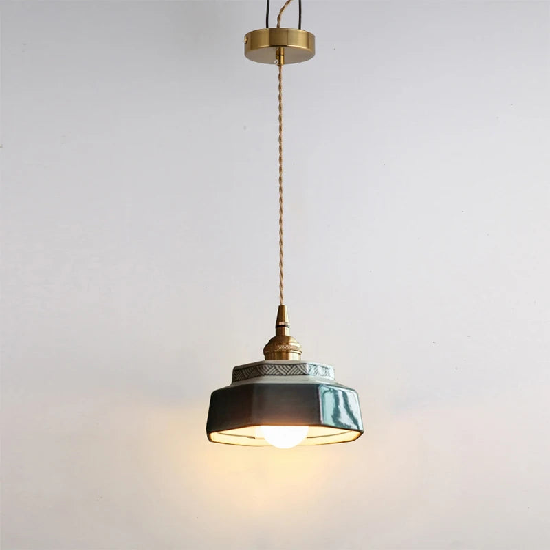 Hexa Suspension en Céramique – modèle noir sur fond gris