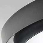 Duo Plafonnier LED Double Cercle – détail du cercle noir et de l'intérieur blanc