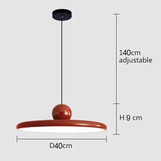 Papillon Suspension LED en Métal, Beige, Vert ou Rouge – Rouge, 40 cm