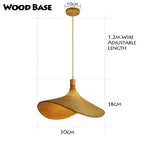 Hatira Suspension Chapeau en Bambou Tressé – Naturel