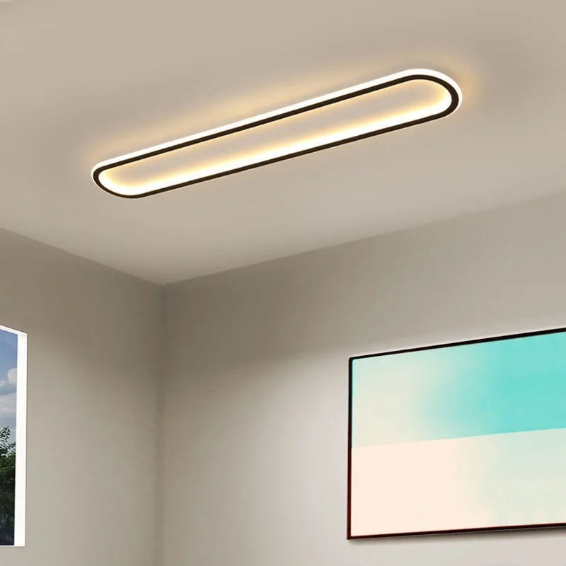 Piste Plafonnier LED Oblong – Noir