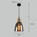 Calia Suspension Cloche en Verre, Douille Laiton – Fumé