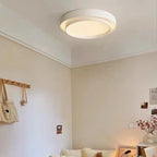 Duo Plafonnier LED Double Cercle – plafonnier à double cercle blanc, vue de face