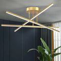 Croisée Plafonnier LED en Aluminium – Doré