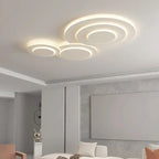 Nuage Plafonnier LED Organique – plafonnier blanc dans une pièce claire