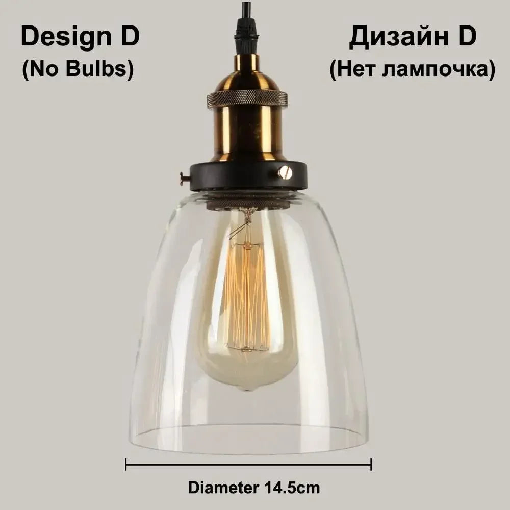 Platine de Plafond 3 Sorties, Ronde ou Linéaire – abat-jour cloche en verre transparent sur fond clair