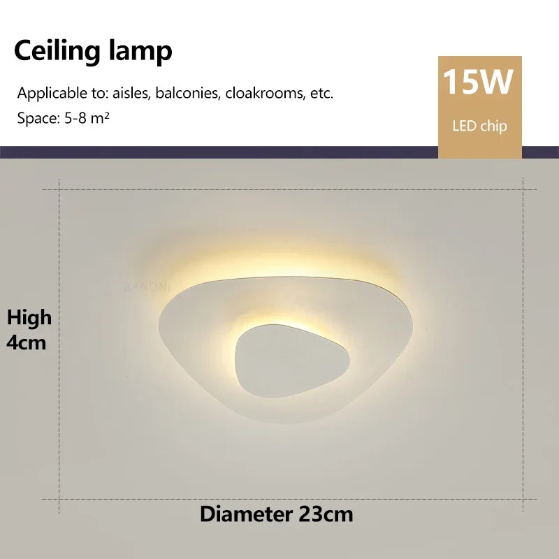 Dune Plafonnier LED Triangulaire – 23 cm