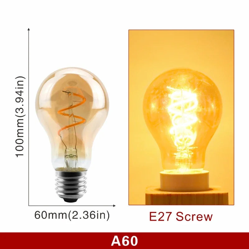 Ampoule à Filament Spirale – A60 · E27