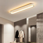Piste Plafonnier LED Oblong – dans une entrée avec porte-manteau