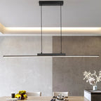 Ligne Suspension LED Linéaire en Aluminium – barre LED noire sous une corniche lumineuse