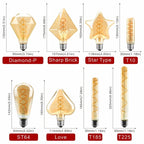 Ampoule à Filament Spirale – tableau des caractéristiques des ampoules (formes, culots, tensions)