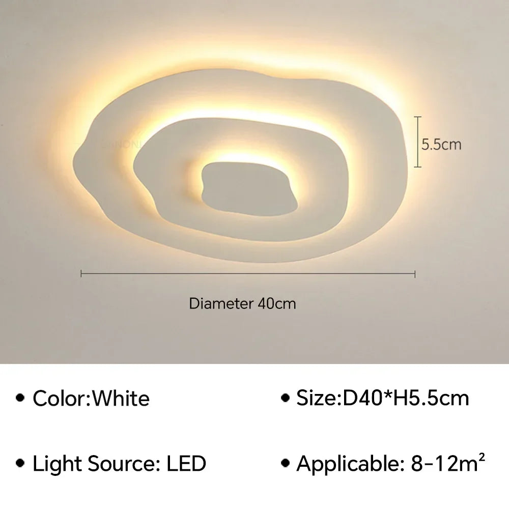 Lagune Plafonnier LED Ondulé – 40 cm