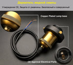 Platine de Plafond 3 Sorties, Ronde ou Linéaire – détail de la douille en laiton et du câble