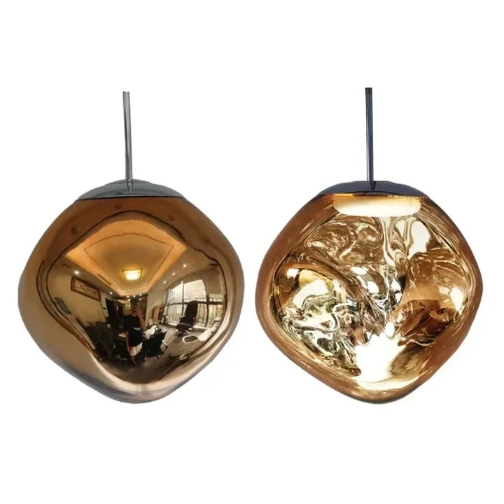 Lavane Suspension Globe en Verre Fondu Irrégulier – 4500 K