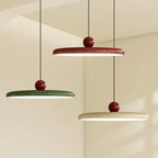 Papillon Suspension LED en Métal, Beige, Vert ou Rouge – trois suspensions plates rouge, verte et beige